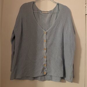 Stradivarius Light Blue Women's Sweater Cardigan XS